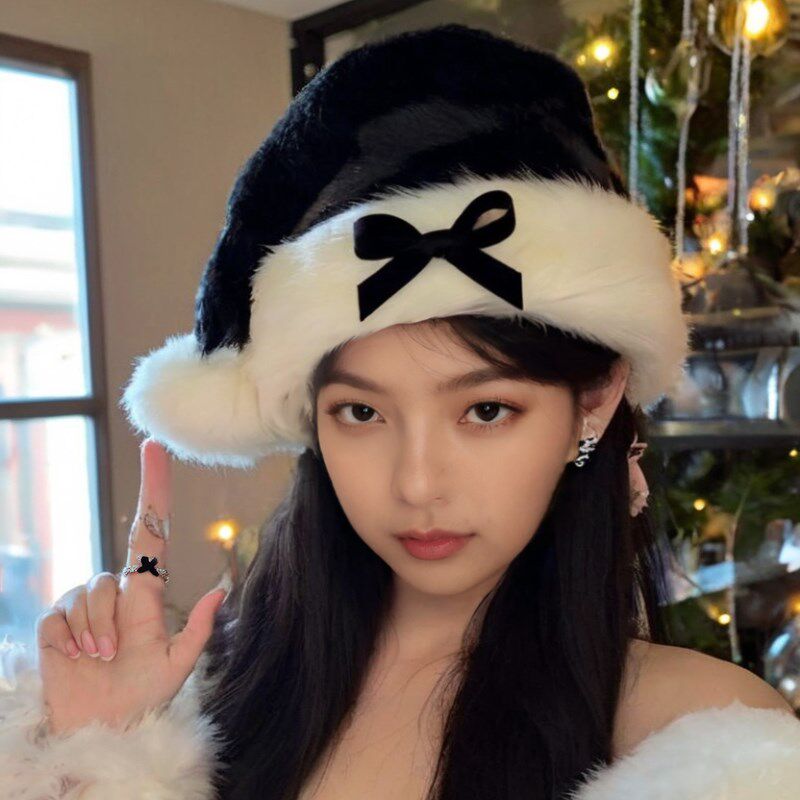 圣诞节装饰品2024新款圣诞帽子头饰氛围装扮道具cos拍照道具主题