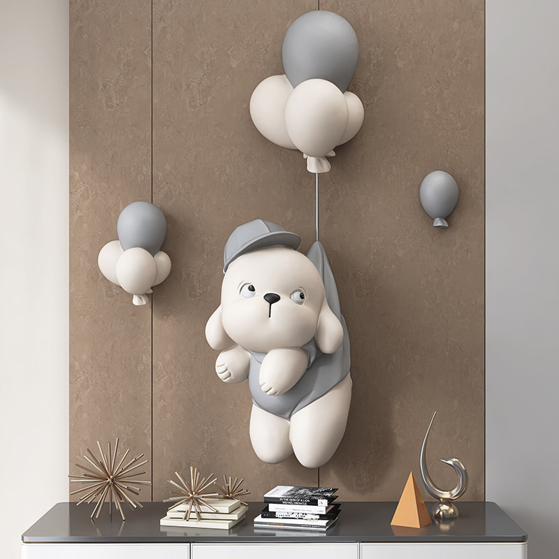 立体狗电视背景墙面装饰挂件客厅沙发餐厅玄关卧室床头儿童房壁挂