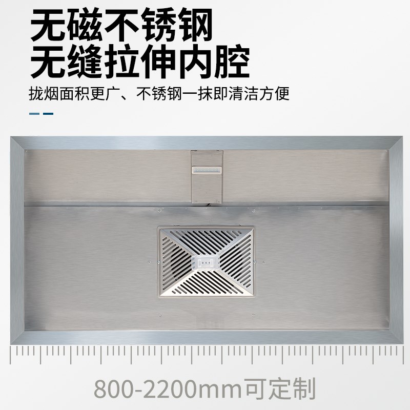 不锈钢烟罩商用油烟净化器一体机饭店土灶炸鸡低空排放环保油烟机