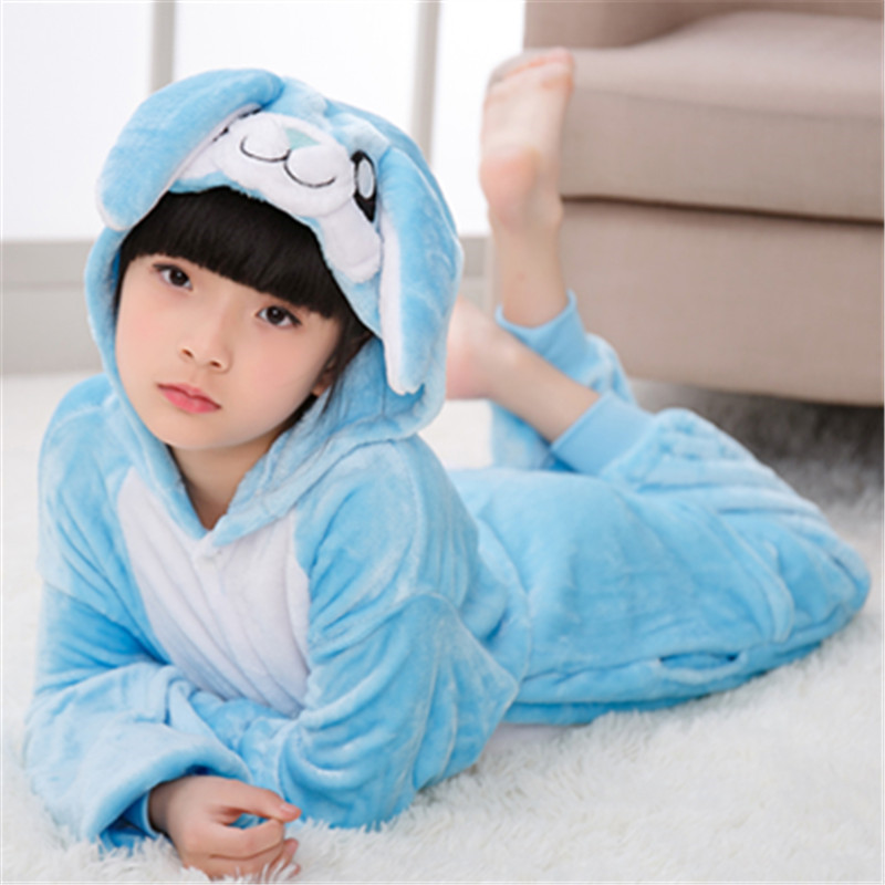 小兔子演出服儿童兔子衣服男童睡衣珊瑚绒连身睡袋幼儿园舞蹈服冬