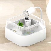 乌龟缸带晒台循环过滤家用塑料养龟盆生态造景防逃逸中小型饲养缸