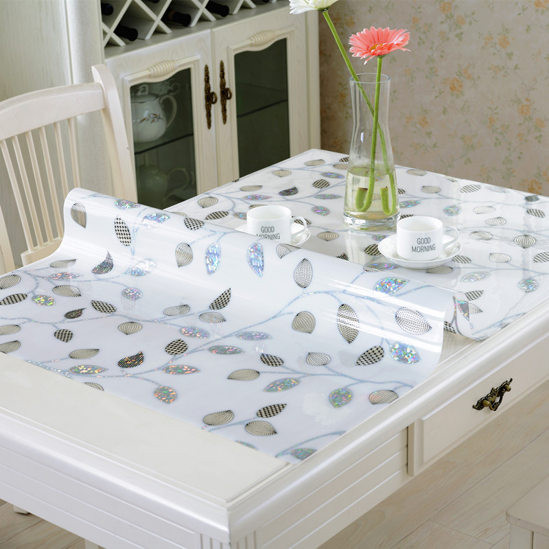 软质玻璃透明加厚2mm餐桌垫PVC磨砂防烫防水桌布塑料水晶板茶几垫