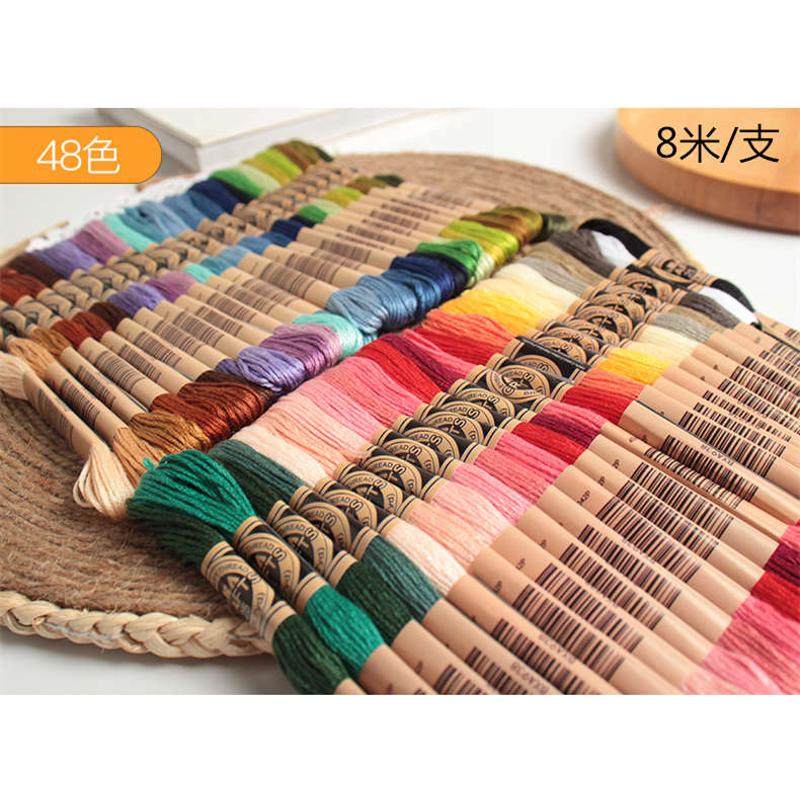 新疆阿克苏6股金玫瑰JMG手工刺绣线8米支彩色绣花线 针线轴线,居家布艺,线,淘宝优惠券,粉丝福利购,淘宝优惠卷