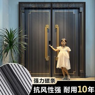 防蝇家用大门口专用进户门连夏季 F别墅大门防蚊门帘纱网夏季 沙帘