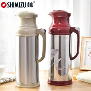 清水保温瓶不锈钢暖水瓶玻璃内胆暖瓶结婚暖壶家用大容量热水瓶