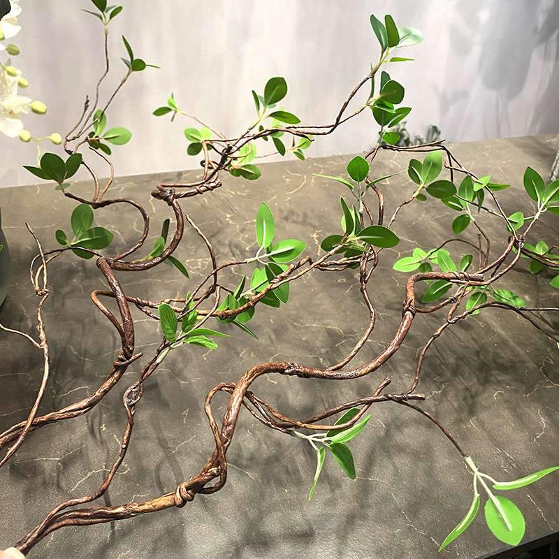 仿真绿植榕树叶藤枯树藤树枝干吊顶假花装饰藤条塑料藤蔓植物造景