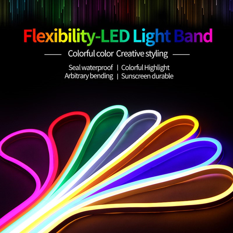 LED霓虹软灯条造型户外防水装饰霓虹灯220V霓虹灯管 12V霓虹灯条
