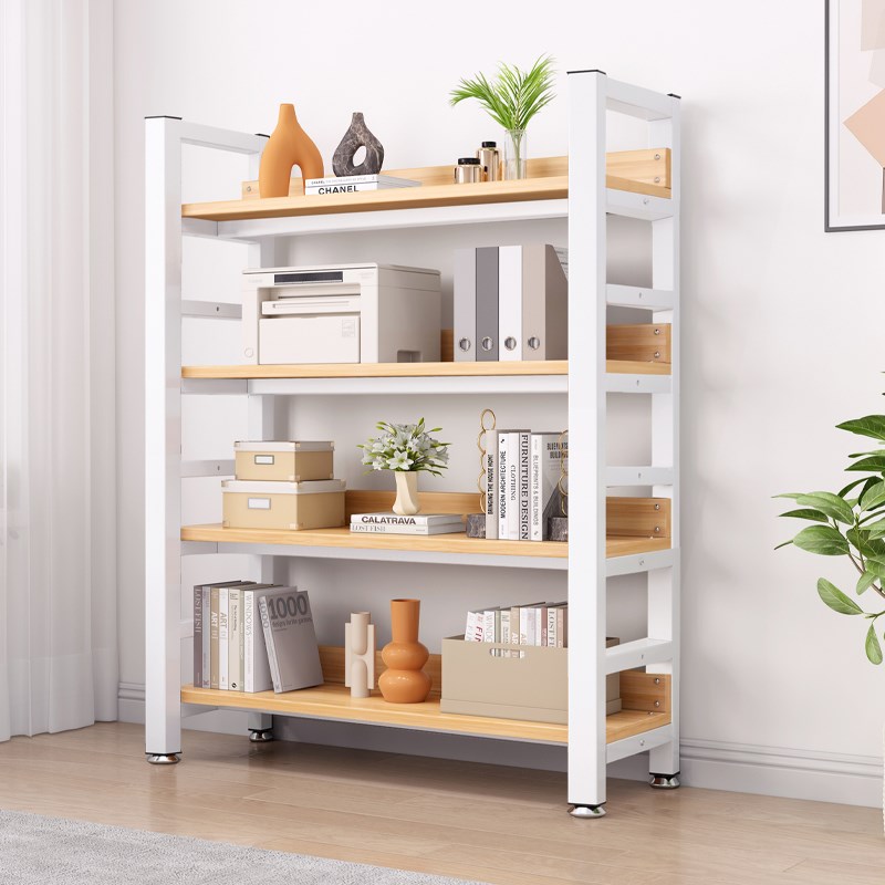 书架落地置物架收纳客厅家用简易铁艺展示货架办公室多层储物书柜