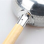 优质铝制木柄水勺加厚水壳汤勺大容量水勺水瓢水舀水漂钢勺工业勺