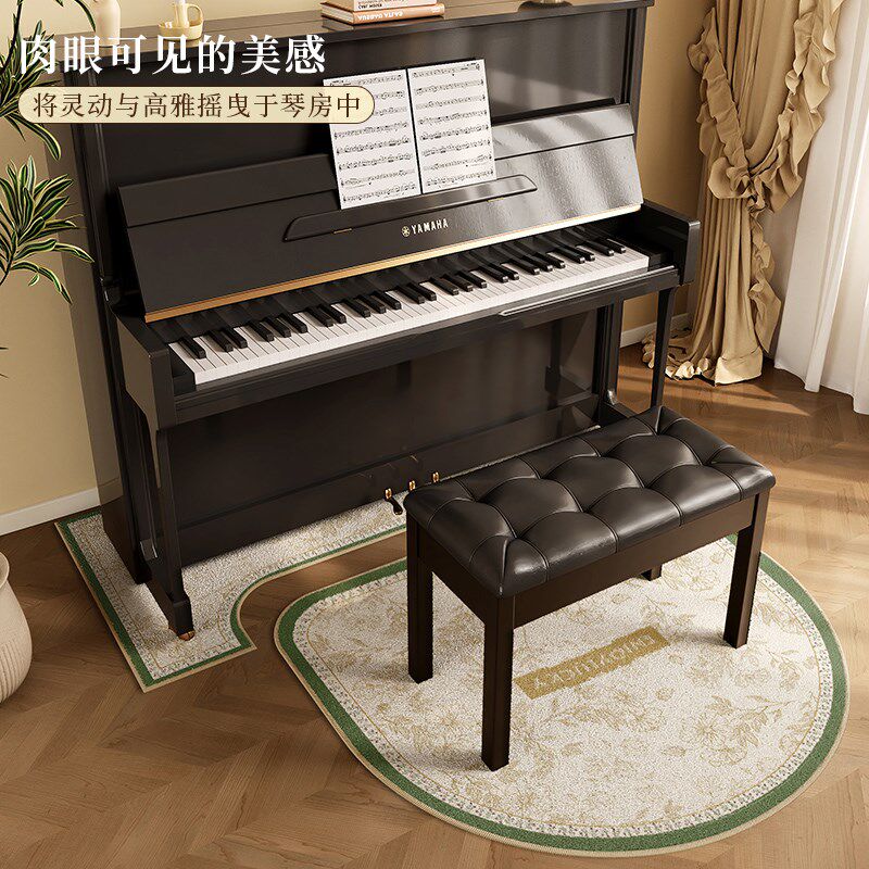 美式钢琴专用隔音垫加厚消音减震地垫家用防滑地毯凳子垫降噪脚垫