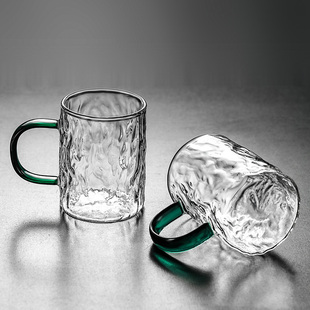 玻璃泡茶杯套装家用带把待客杯耐高温家庭客厅喝水茶杯凉水杯套装