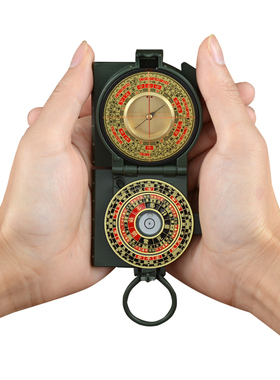 纯铜罗盘高精度专业随身携带迷你便携式袖珍寻龙罗经小挂件