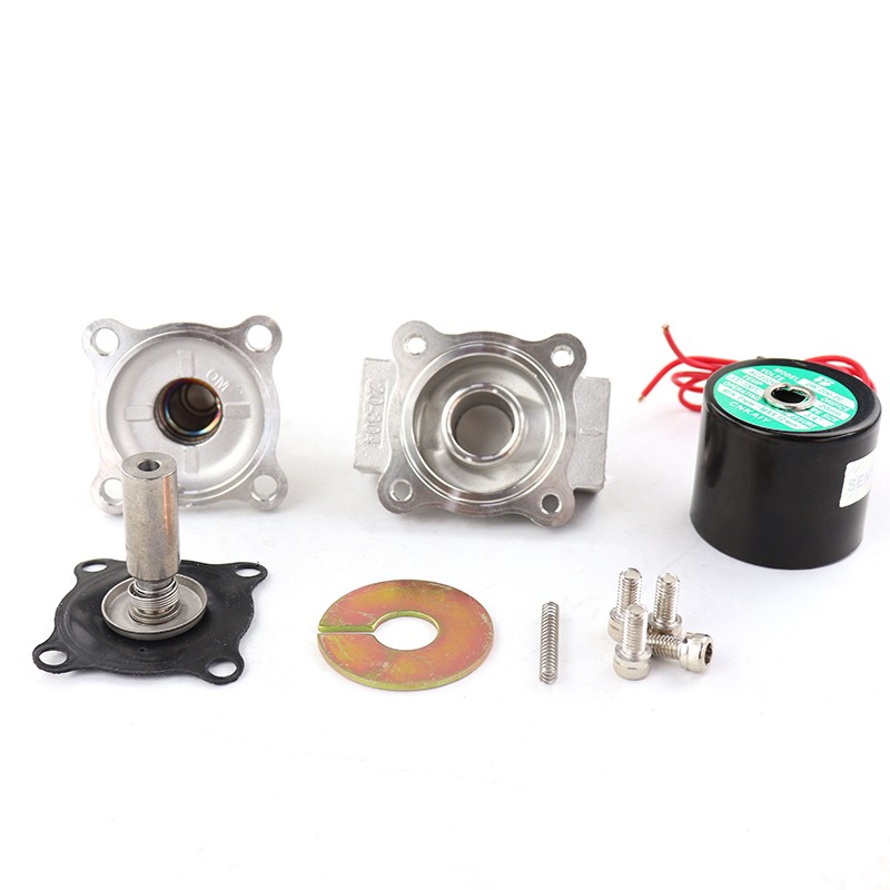2W常闭不锈钢电磁阀水阀气阀一寸二寸4分dn50 dn25 DN15 220V24V