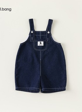 宥宝女童裤子男童秋装韩版背带裤牛仔裤春秋小童童装潮83011