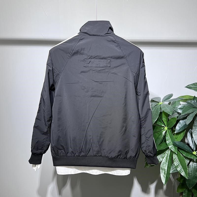 男士外套春秋工装上衣2024新款潮牌撞色条纹立领夹克秋季休闲百搭,男装,夹克,淘宝优惠券,粉丝福利购,淘宝优惠卷