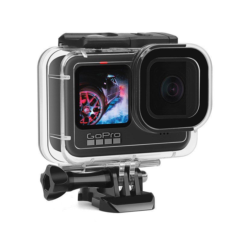 适用于gopro13-9代通用双卡扣防水壳潜水45米深防摔保护gopro配件