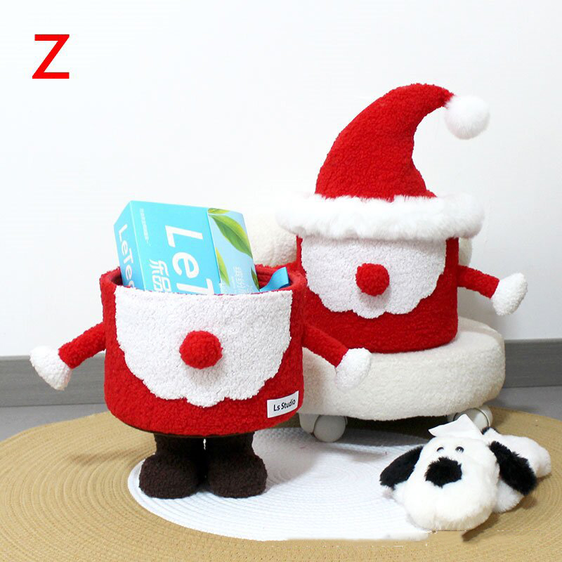 圣诞老人桌面收纳筐桌面收纳