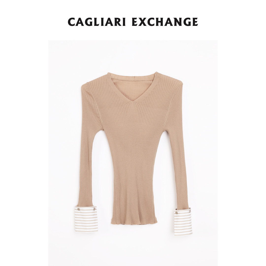 CAGLIARI EXCHANGE/卡利亚里可拆卸衬衫袖打底衫4411037