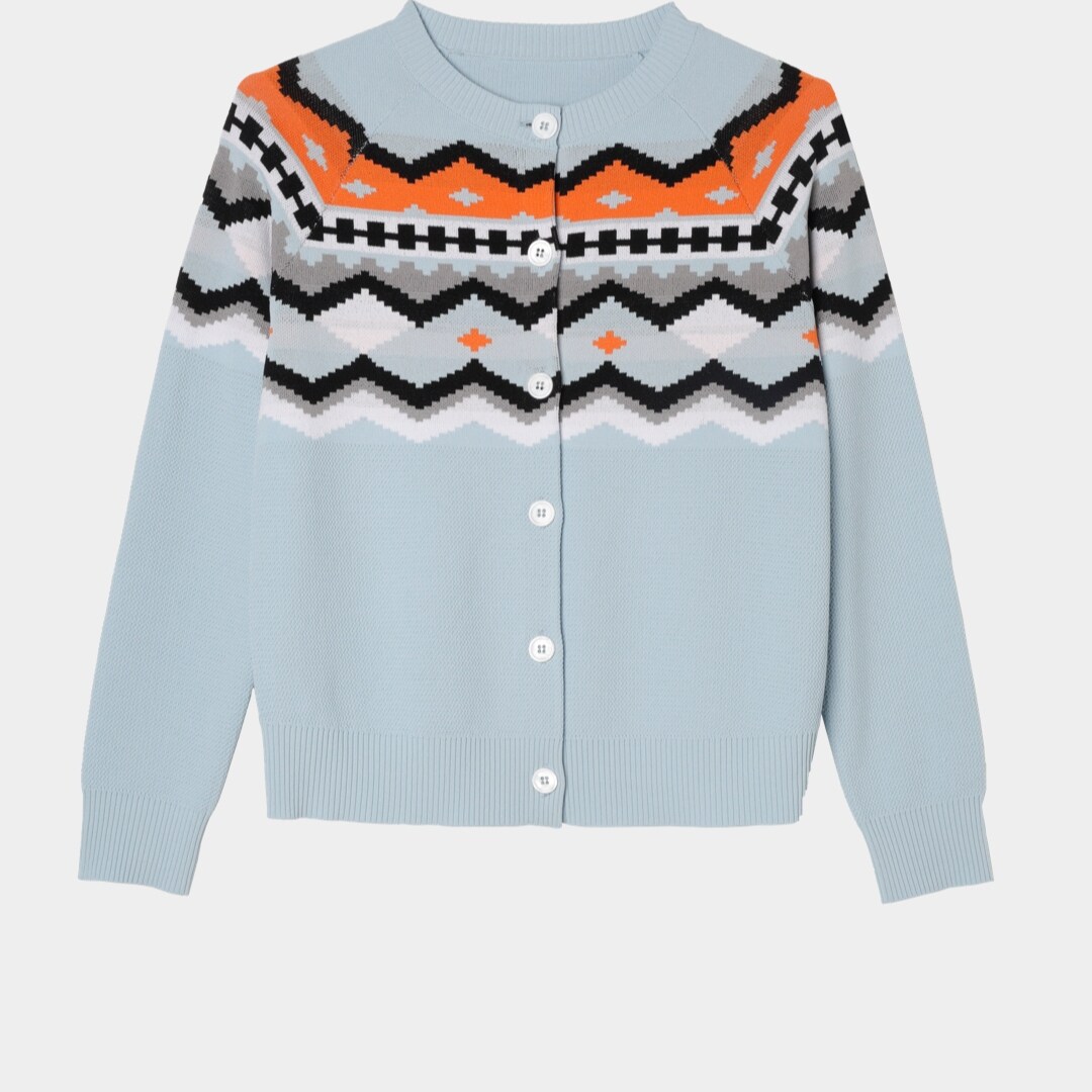 CAGLIARI EXCHANGE/卡利亚里圆领提花开衫4212008