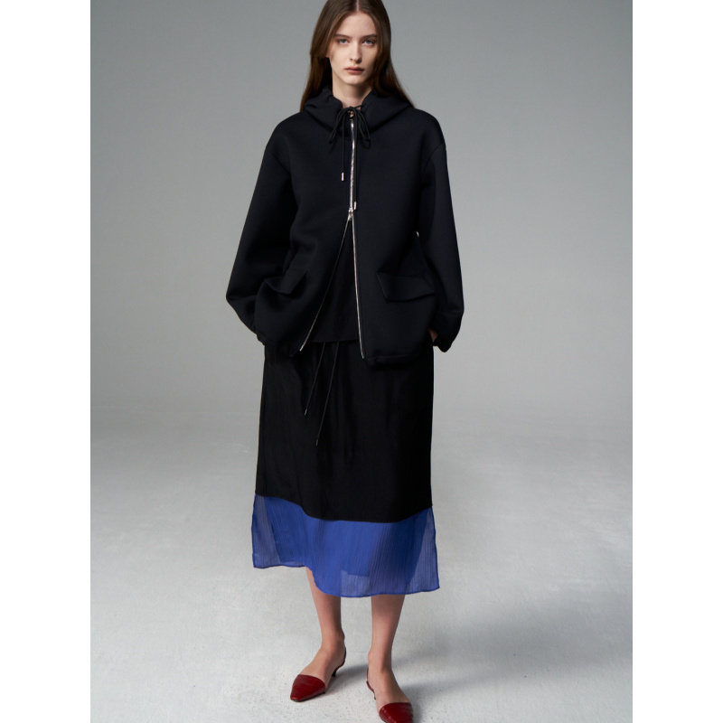 CAGLIARI EXCHANGE/卡利亚里新品 松紧腰拼接半裙3906007