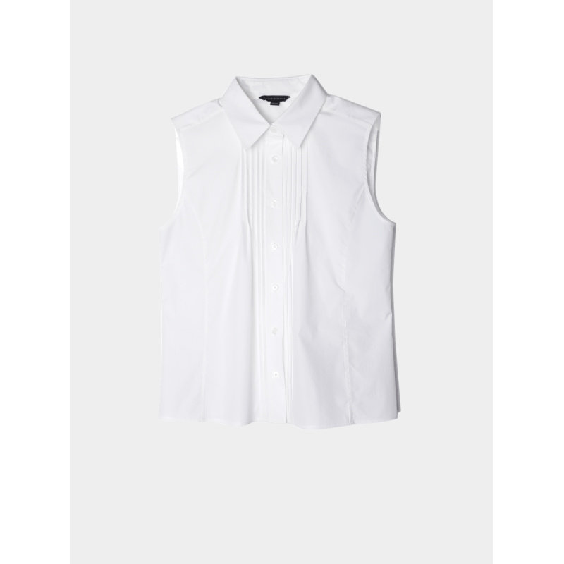 CAGLIARI EXCHANGE/卡利亚里无袖捏褶衬衫4102108