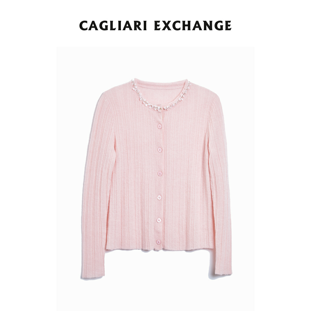 CAGLIARI EXCHANGE/卡利亚里零压超幼马海毛开衫4412005