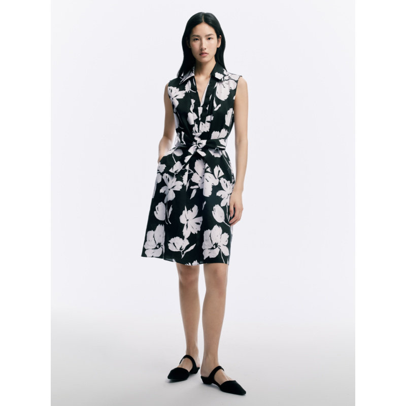 CAGLIARI EXCHANGE/卡利亚里无袖棉印花连衣裙4107028