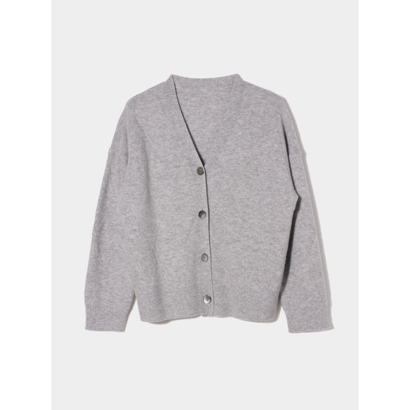 CAGLIARI EXCHANGE/卡利亚里V领落肩袖开衫4013003