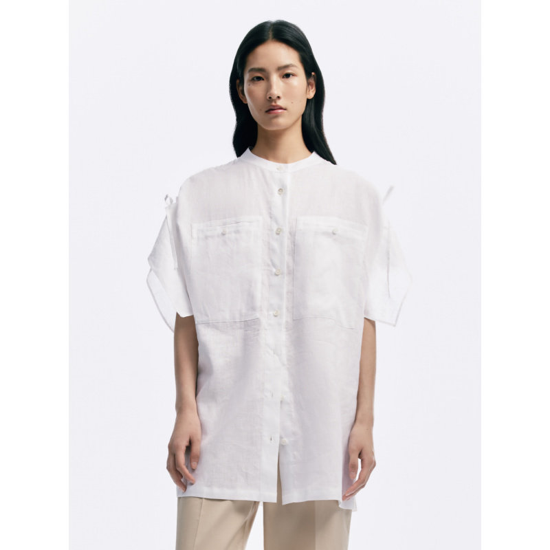 CAGLIARI EXCHANGE/卡利亚里肩袖抽绳宽松衬衫4104017