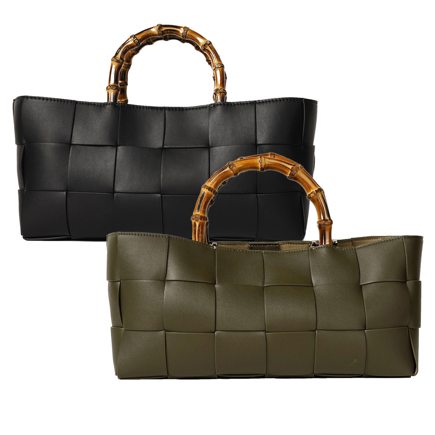 CAGLIARI EXCHANGE/卡利亚里编织皮革托特手袋/包4042005