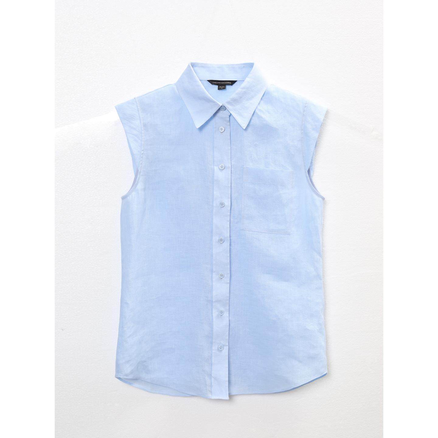 CAGLIARI EXCHANGE/卡利亚里 无袖排扣衬衫4304008,女装/女士精品,衬衫,淘宝优惠券,粉丝福利购,淘宝优惠卷