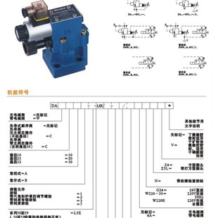 10通径液压电磁卸荷溢流阀DAW10B 20B 31.5 30B 调压阀