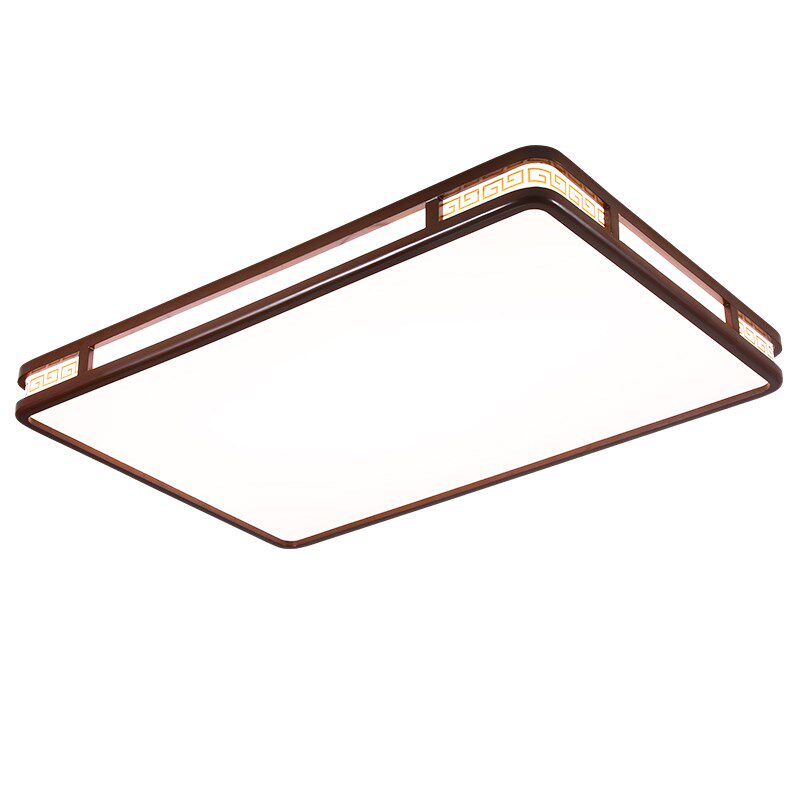 新中式胡桃木LED吸顶灯实木客厅主卧室餐厅房间阳台2024新款灯具