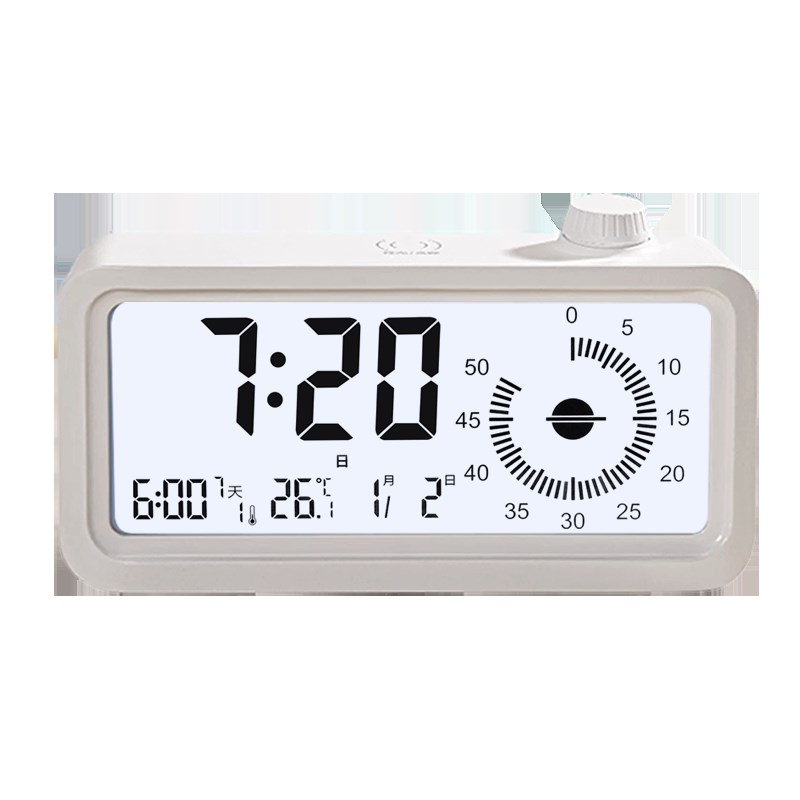 闹钟学生用起牀神器2023新款儿童学习桌面智能可视化倒计时器时钟
