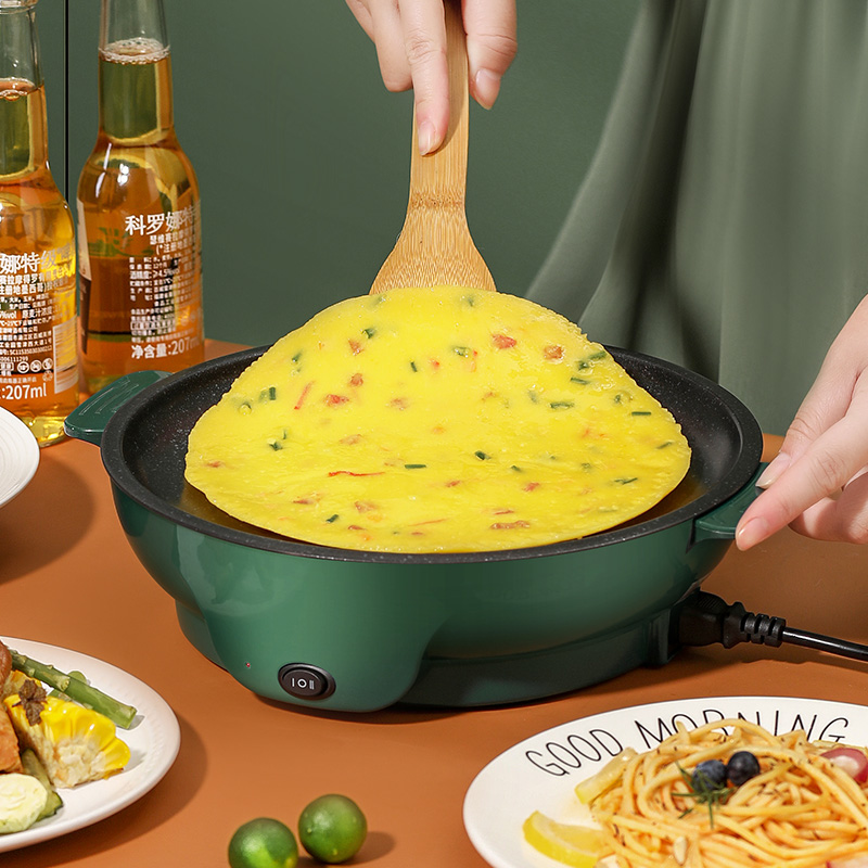 多功能不粘电烤盘家用宿舍无烟烙饼锅煎牛排烤肉神器外卖电煎烤盘