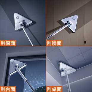 大卫三角多功能拖把清洁神器天花板家用擦墙面屋棚顶墙砖墙壁打扫