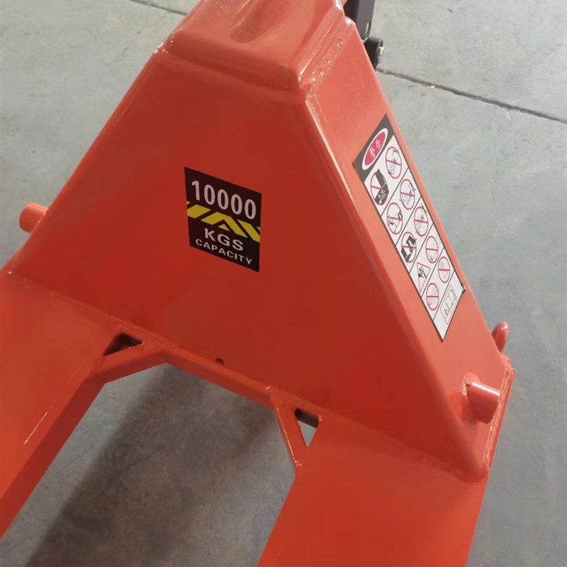 重型地牛堆高机手动液压搬运车大吨位5吨10T加长1.5米2m