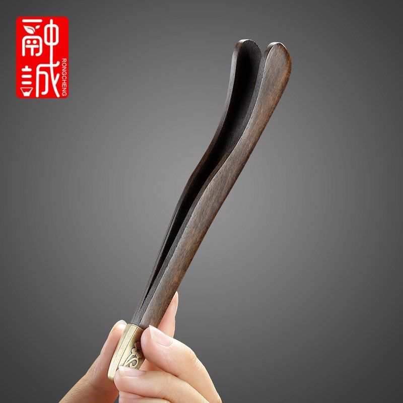 黑檀实木茶夹茶匙功夫茶零配家用茶杯夹子茶道镊子洗杯茶夹子茶刷,餐饮具,茶夹,淘宝优惠券,粉丝福利购,淘宝优惠卷