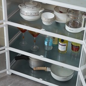 铝合金柜子餐边柜厨房碗柜简易茶水柜阳台餐厅家用收纳置物储物柜