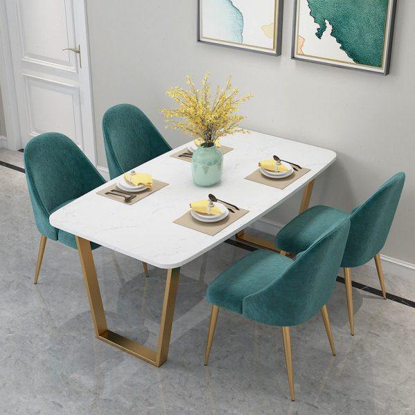 北欧大理石餐桌铁艺长方形餐桌椅组合简约现代小户型家用餐桌包邮,住宅家具,大理石餐桌,淘宝优惠券,粉丝福利购,淘宝优惠卷