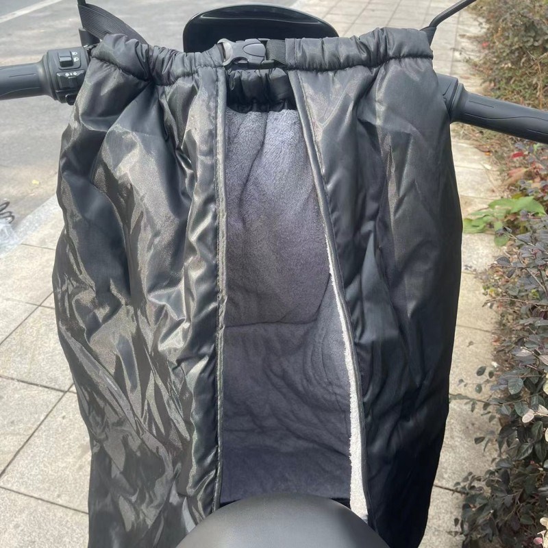 新款冬季保暖御寒围裙电动车外卖员骑手出行神器加绒加厚防雨水罩