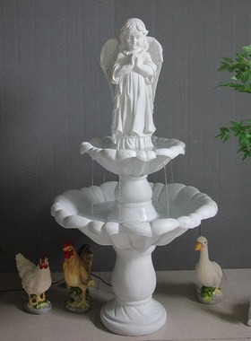 循环流水喷泉大型户外欧式庭院鱼池阳台花园水景婚庆装饰落地摆件