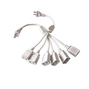 两极接线板迷你小巧插座插排一转二电源延长线插板拖线板家用排插