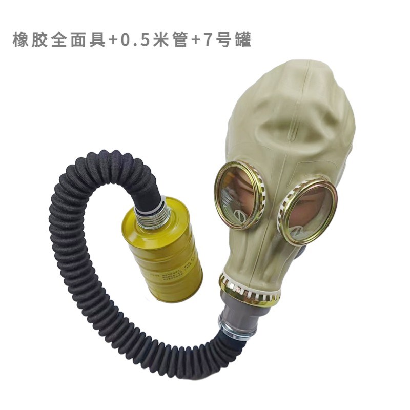防毒面具全面罩橡胶皮脸硫化氢氨气消防面具滤毒罐喷漆生化工放毒