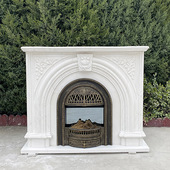 极简壁炉 雕花壁炉美式 壁炉大理石法式 石材壁炉定制天然汉白玉欧式
