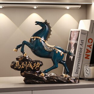 办公室摆件领导马到成功开业礼物工艺品装饰品公司高档升值礼物
