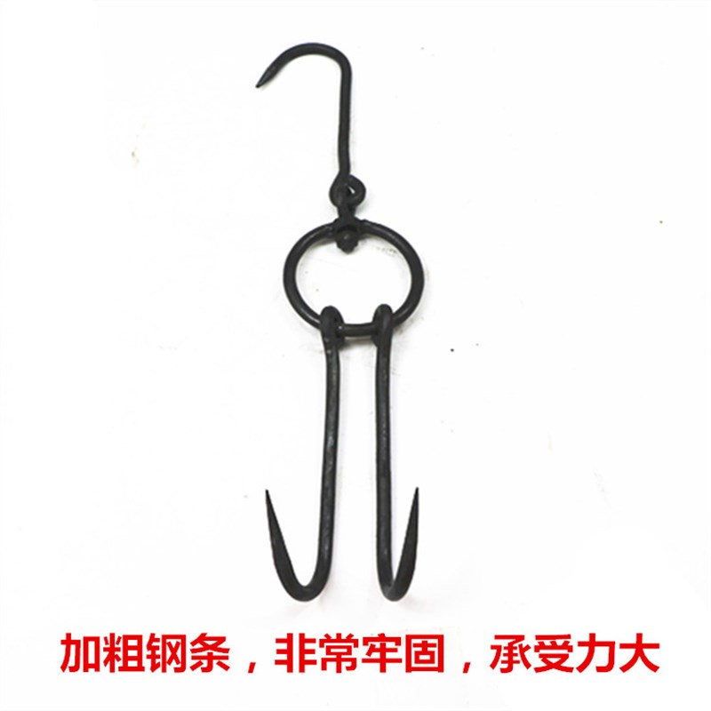 加粗弹簧钢锻打牛肉钩挂肉钩菜场超市白条猪肉钩屠宰场肉钩子