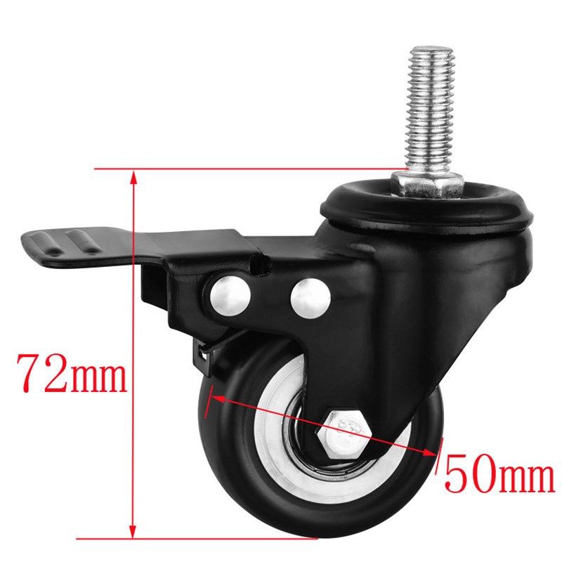 婴儿床脚轮带双向刹车宝宝万向轮静音轱辘橡胶童床适用2寸夹板轮,婴童用品,其它婴童用品,淘宝优惠券,粉丝福利购,淘宝优惠卷