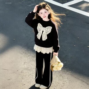 女童春季套装2026新款洋气巨好看儿童韩系衣服穿搭小女孩一套搭配