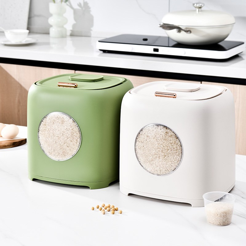 厨房装米桶家用密封米箱20斤装米缸面粉储L存罐防虫防潮大米收纳